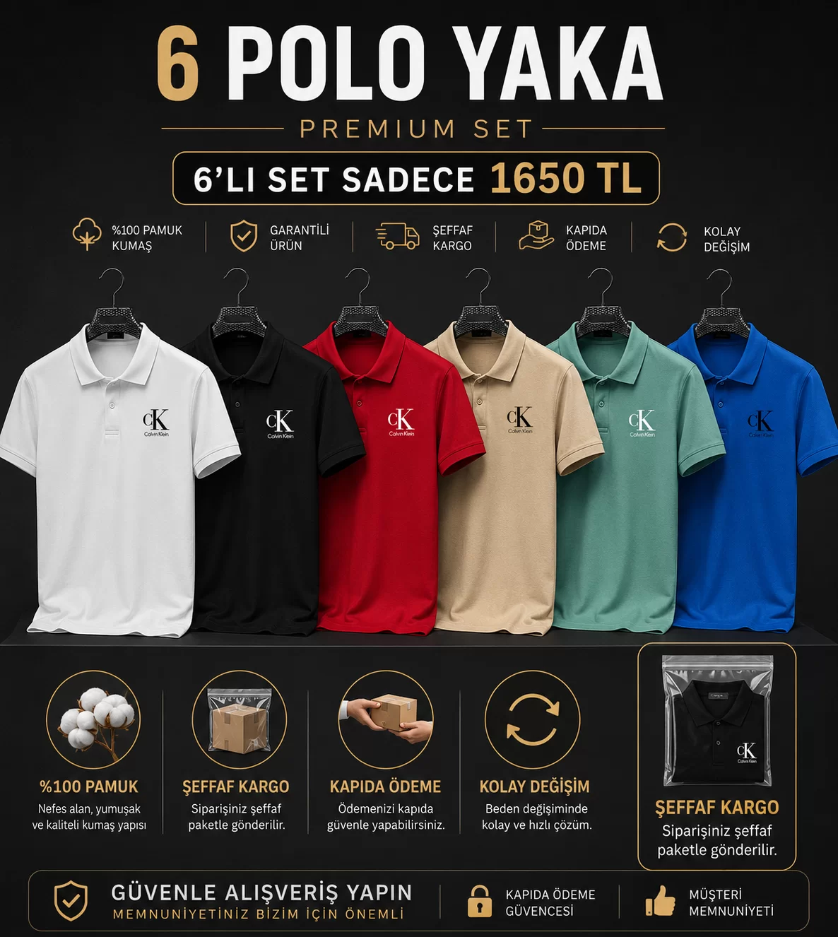 6 POLO YAKA TÜM RENKLER